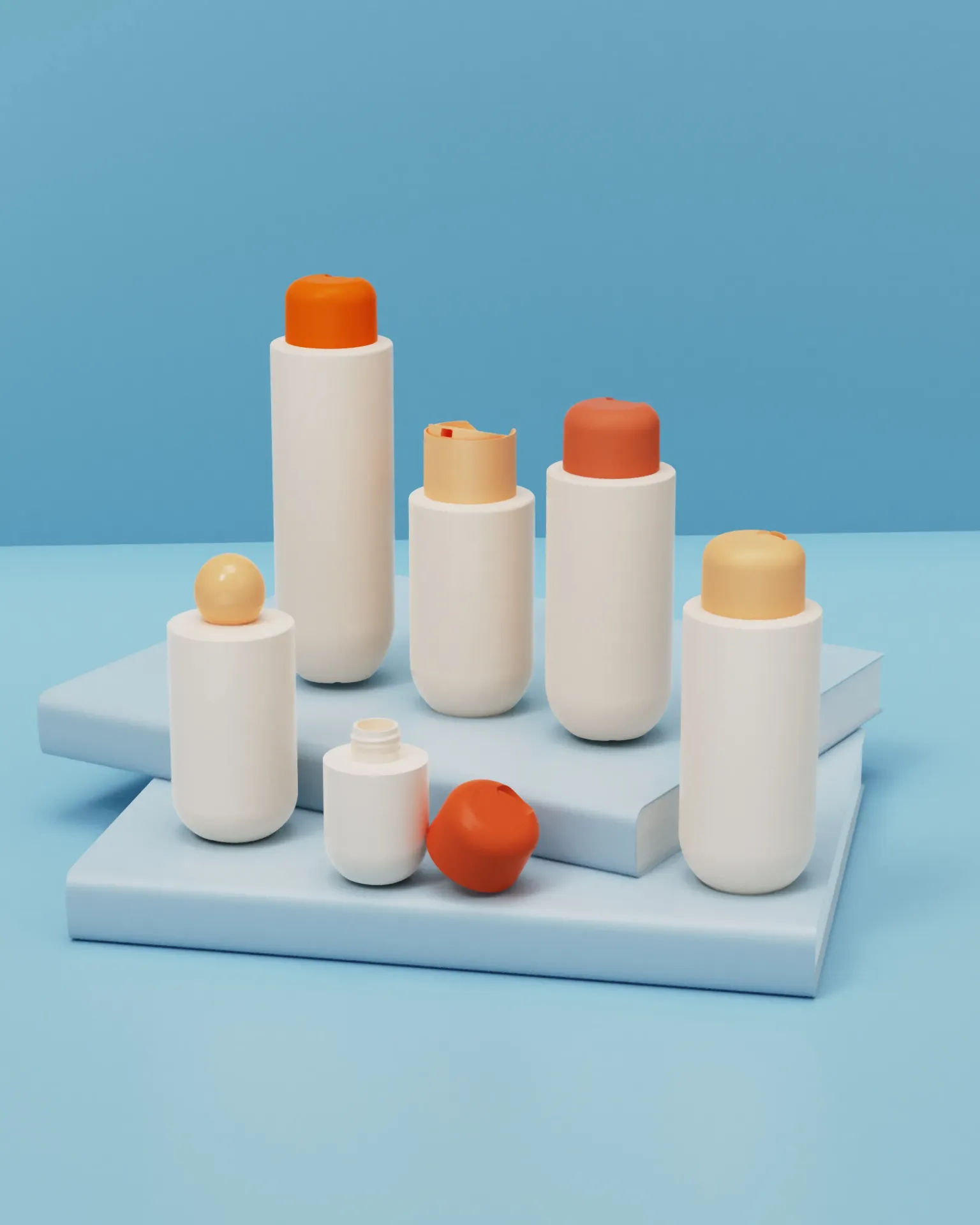 Personal Care Packaging Bottles Plastic HDPE Body Shampoo Lotion Pump Bottle