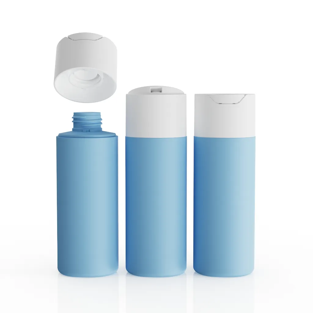 150ml squeezable HDPE 100% leak-proof plastic disc cap bottle