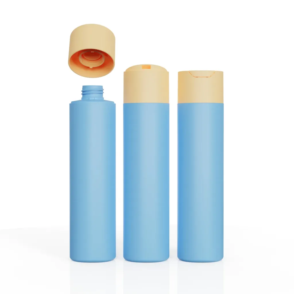 250ML squeezable HDPE 100% leak-proof plastic disc cap bottle