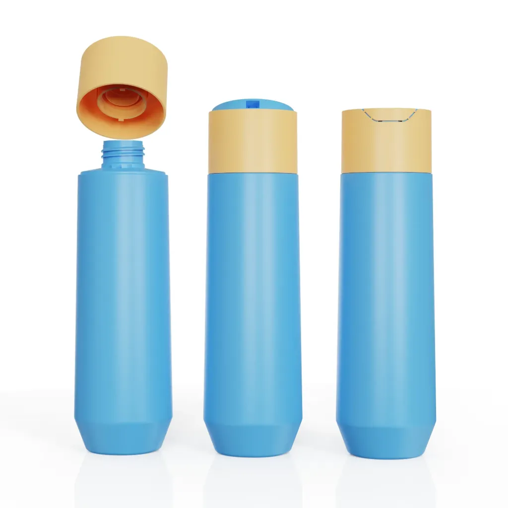 250ML 独特HDPE可挤压 100%防漏千秋盖塑料瓶