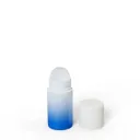 Botella desodorante portátil vacía de plástico PP de 60 ml con aplicador rodante, botella de plástico para aceites esenciales