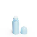 Botella portátil de plástico vacía con roll-on de 75 ml