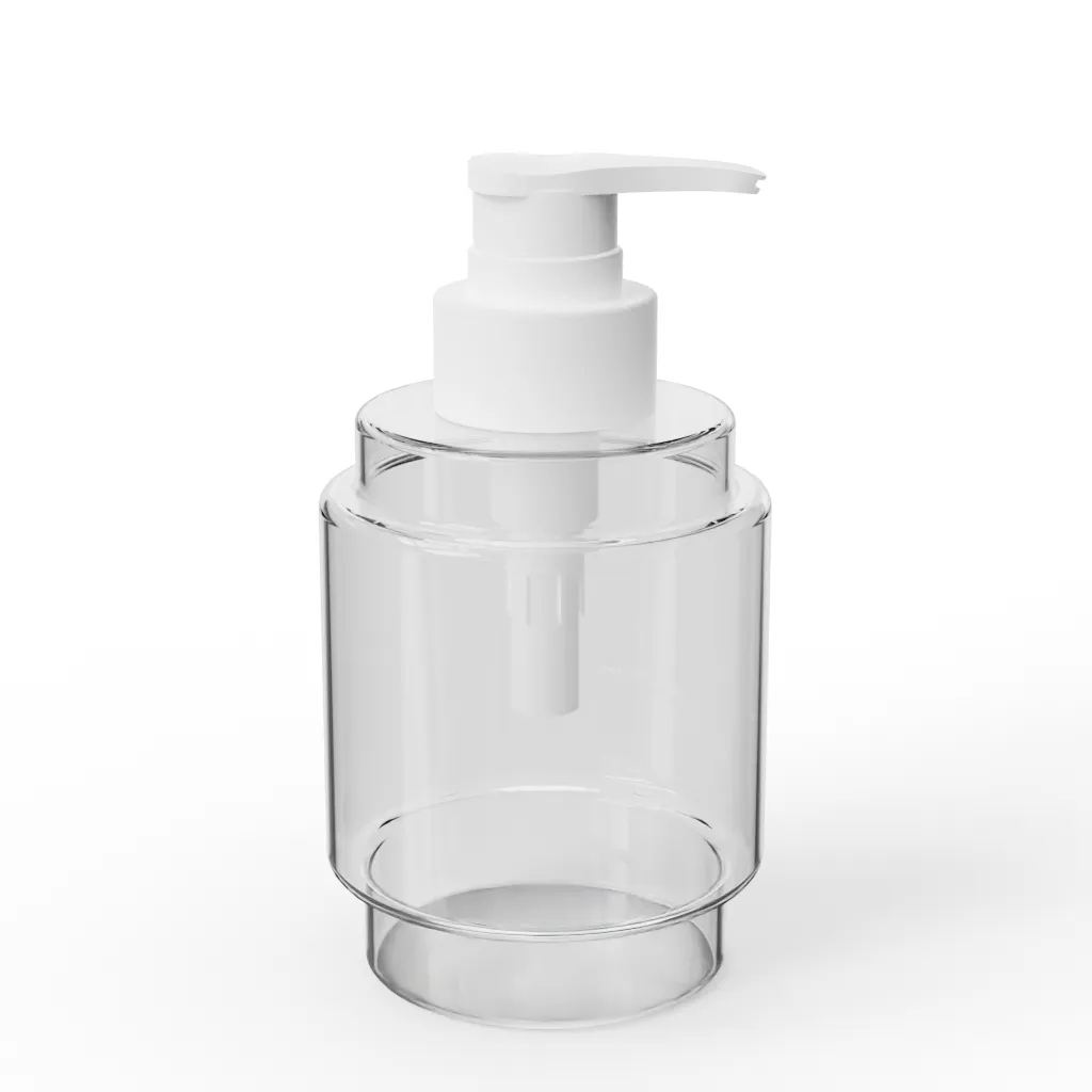 Luxury 300ml Frosted Plastic Pet Cosmetic Shampoo Body Lotion Bottle Packaging with Pump