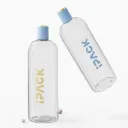 1000ml Transparent PET Shampoo Plastic Bottle